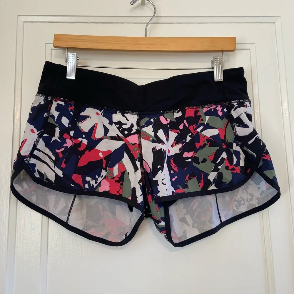 Lululemon Speed shorts in Pop Cut Boom juice